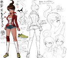 Danganronpa one Character Design Profile Aoi Asahina