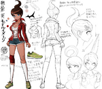 Danganronpa: Trigger Happy Havoc design sketches[1]