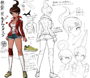Danganronpa 1 Character Design Profile Aoi Asahina