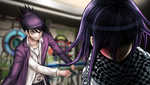 Kaito punching Kokichi