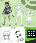 Danganronpa V3 design sketches[2][3]