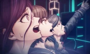 Trump card.png (551 KB) Komaru and Toko surprised after Haiji showed them his "trump card."