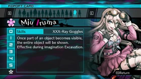 Miu Iruma Report Card Skill (For Shuichi)