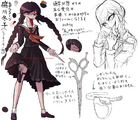 Danganronpa ane Character Blueprint Contour Genocide Jack