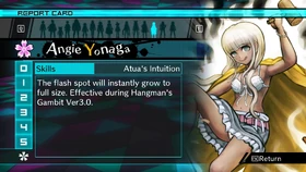 Angie Yonaga Report Card Skill (For Shuichi)