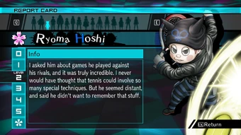 Free Time Events Ryoma Hoshi Danganronpa Wiki Fandom It was on a warm during breakfast the next morning, him and her shared a laugh over how hoshi couldn't find her. events ryoma hoshi danganronpa wiki