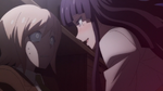 Brainwashed Mikan telling Ryota that Junko is the creator of the Despair Video