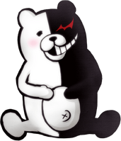 Danganronpa 1 Monokuma Sitting Sprite 06