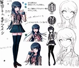 Danganronpa 1 Character Design Profile Sayaka Maizono.png