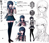 Danganronpa 1 Character Design Profile Sayaka Maizono