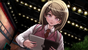 Danganronpa V3 CG - Kaede Akamatsu reading the Monopad