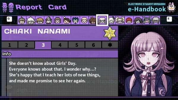 Chiaki Nanami's Report Card Page 3