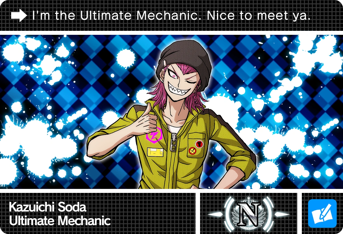 Ultimate Talent Development Plan Kazuichi Soda Danganronpa Wiki Fandom Komaeda nagito to sekai no hakaimono (スーパーダンガンロンパ 2.5狛枝凪斗と世界の破壊者 lit. ultimate talent development plan