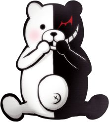 Danganronpa 2 Monokuma Sitting Sprite 01