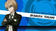 Byakuya en la presentación del juego.