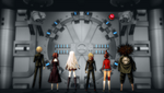 Danganronpa 1 CG - The survivors of the Killing School Life at the door