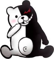 Danganronpa 2 Monokuma Sitting Sprite 05