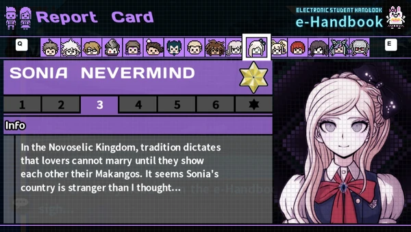 Sonia Nevermind's Report Card Page 3