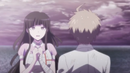 Mikan talking to Makoto
