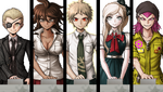 Danganronpa 2 CG - Survivors activating the Forced Shutdown