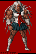 Danganronpa 1 Fullbody Profile Sakura Ogami