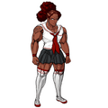 Danganronpa i Sakura Ogami Concept Fine art