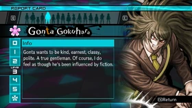 Gonta Gokuhara Report Card Page 3 (For Shuichi)