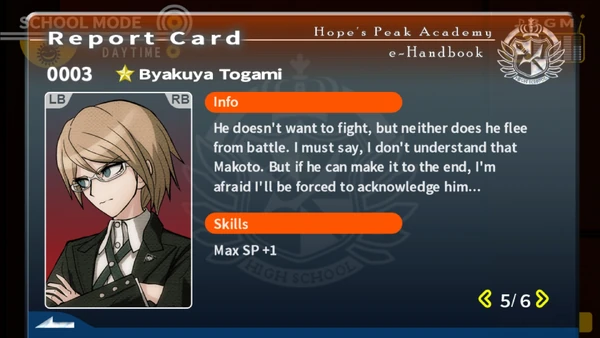 Free Time Events Byakuya Togami Danganronpa Wiki Fandom