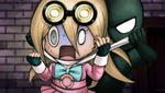 Gonta Alter Ego strangling Miu in the Neo World Program