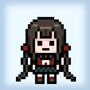 Podobizna na drzwiach bohaterki.