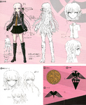 Danganronpa 1 Character Design Profile 1.2 Reload Artbook Kyoko Kirigiri