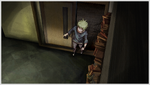 A photo of Rantaro entering the library