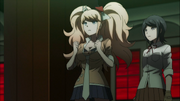 Despair Arc Episode 11 - Junko keeping Makoto alive