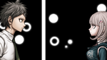Danganronpa 2 CG - Hajime's vision where he meets Chiaki (2)