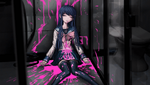 Danganronpa 1 CG - Sayaka Maizono's corpse discovery