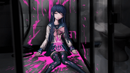 Sayaka's corpse on Makoto's bathroom floor