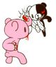 Danganronpa Hope's Peak Academy of Art Monokuma fighting Gloomy Bear.jpg