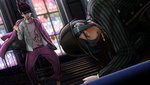 Kaito punching Shuichi for not doing anything