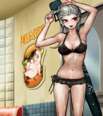 Danganronpa 2 CG - Peko Pekoyama's beach attire