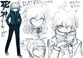 Danganronpa 2 Character Concept - DR2 Art Book (4).png