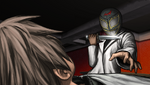 The mastermind in disguise about to attack Makoto