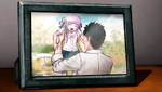 Photo of a young Kyoko with her father Jin Kirigiri