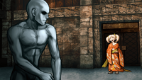 Danganronpa 2 CG - Hiyoko Saionji witnessing the murder preperation (2)
