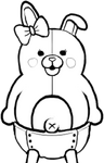 Early uncolored Monomi sprite (PC)