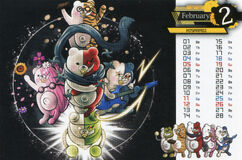 Page from the Danganronpa Magazine 2017 calendar