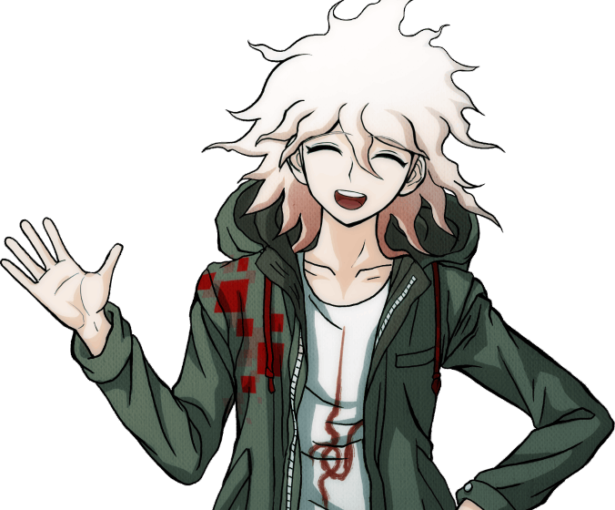 A friendly-looking sprite of Nagito Komaeda from Danganronpa 2.