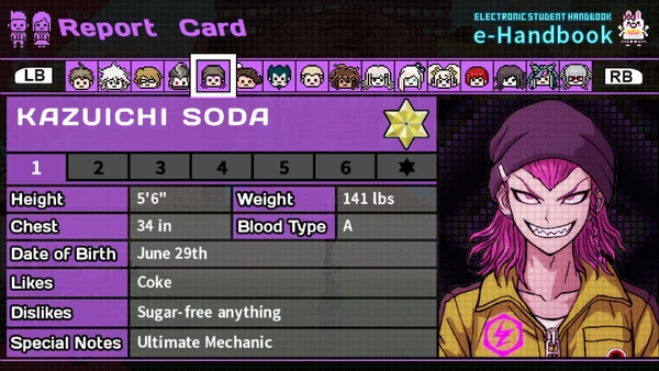 Kazuichi Soda Report Card Page 1