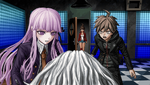 Kyoko, Aoi Asahina, and Makoto discover Sakura Ogami's corpse