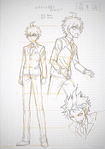 Danganronpa 3 - Danganronpa Project Trailer Sketches - Makoto Naegi