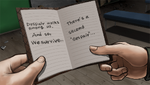 Makoto reading pre-game Kyoko's pocketbook (English)